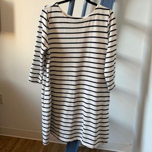 Striped sweatshirt dress